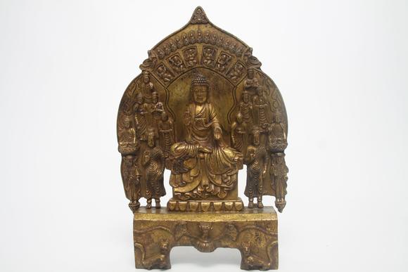 東京蕓術(shù)北魏銅鎏金佛像