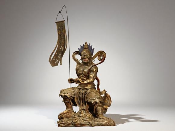 東京蕓術(shù)清代 銅鎏金面然大士