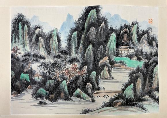 東京蕓術(shù)黃賓虹 山水 八開冊頁