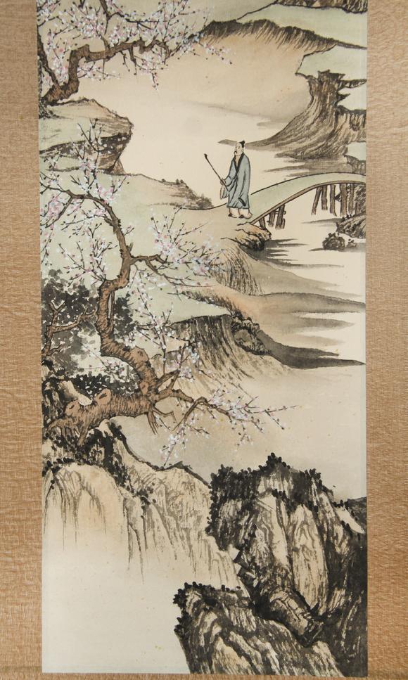 東京蕓術(shù)陳少梅 四季山居圖四條屏 裱片紙本設(shè)色