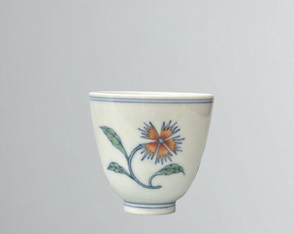 東京蕓術(shù)寄托康熙青花斗彩三秋杯