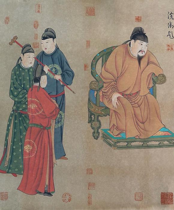 東京蕓術(shù)任仁發(fā) 元代 張果老見明皇 長(zhǎng)卷絹本