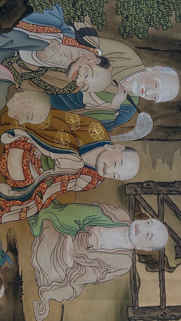東京蕓術唐玄奘 羅漢神融卷 絹本