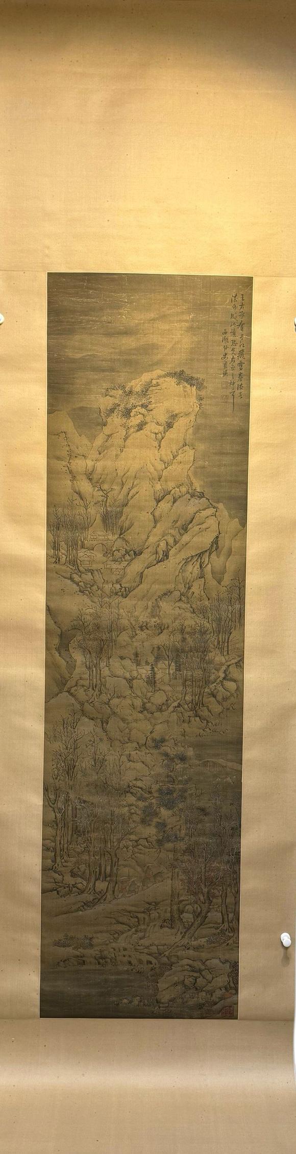 東京蕓術(shù)藍(lán)瑛 寒林雪居圖 