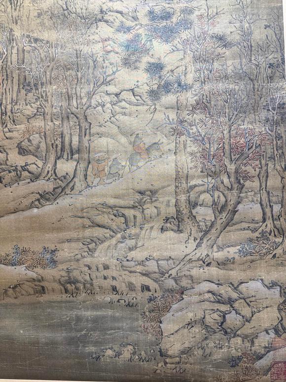東京蕓術(shù)藍(lán)瑛 寒林雪居圖 