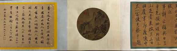 東京蕓術(shù)李隆基 鹡鸰頌圖卷 手卷絹本設(shè)色