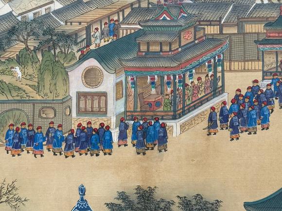東京蕓術(shù)郎世寧 清 崇慶皇太后萬壽慶典圖（上下兩卷） 長卷絹本
