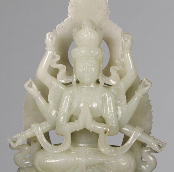 東京蕓術(shù)明以前 和田玉佛