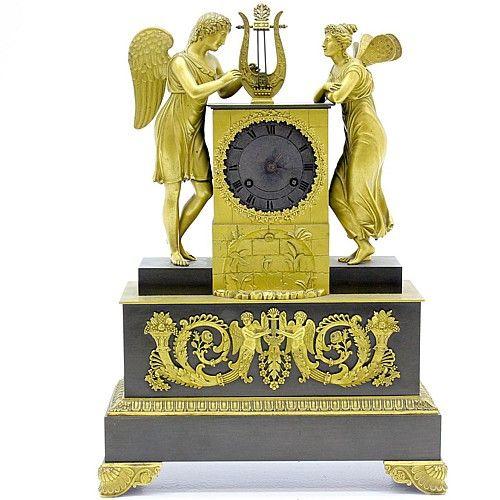 Castle AuctionEarly 19th century empire gilt bronze table clock