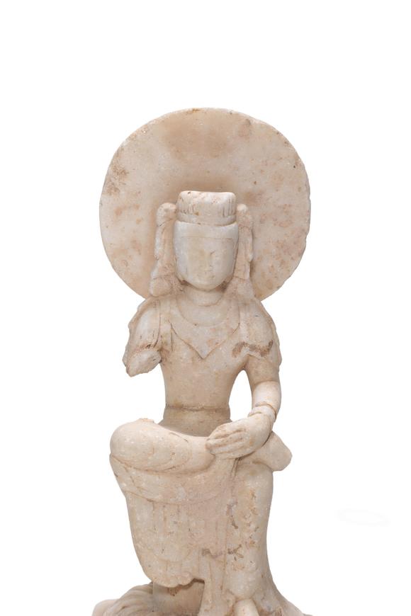 Castle AuctionA White Marble Bodhisattva Statue, 6th C Pr.