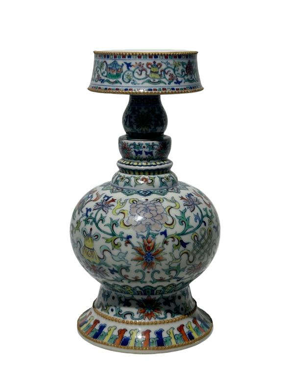 Castle AuctionA Chinese rare shape of Doucai teapot, Qian Long Pr. 