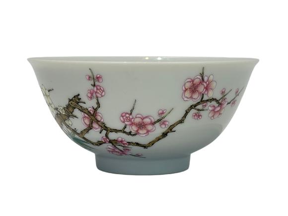 Castle AuctionA Chinese Famille Rose bowl with poem deco, YongZheng Pr. 