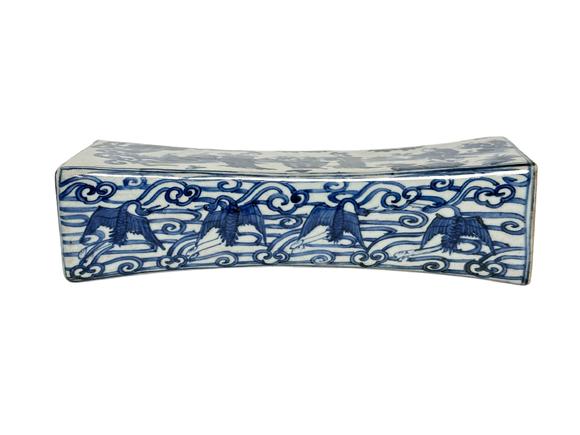 Castle AuctionA Chinese blue-and-white figure paperweight, unkown age.
