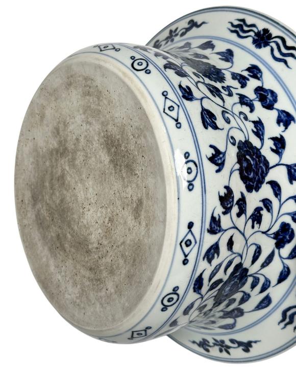 Castle AuctionA Chinese large Blue and white basin, Ming Dynasty Pr. 
