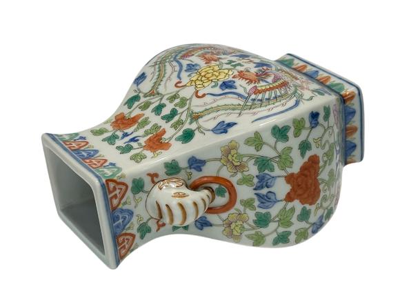 Castle AuctionA Chinese Doucai elephant-eared vase, Qing Dynasty Pr. 