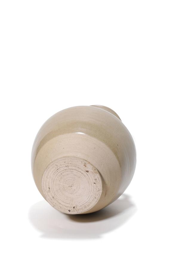 Castle AuctionA Yue Kiln Four-Lug Pan Mouth Vase, 3rd–6th C Pr.