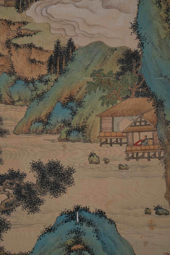 弘楊株式會社金城絹本山水圖畫