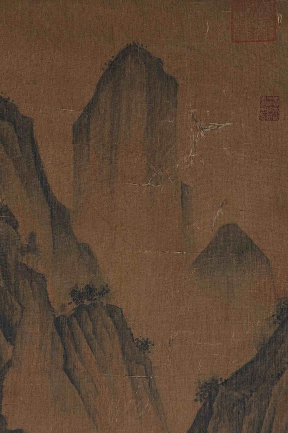 弘楊株式會(huì)社謝時(shí)臣絹本松下高仕圖畫