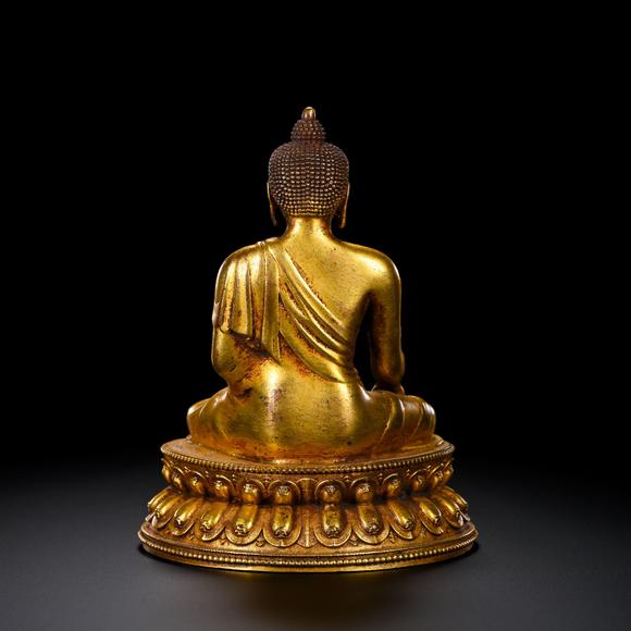 金澤美術(shù)清代銅鎏金釋迦牟尼佛