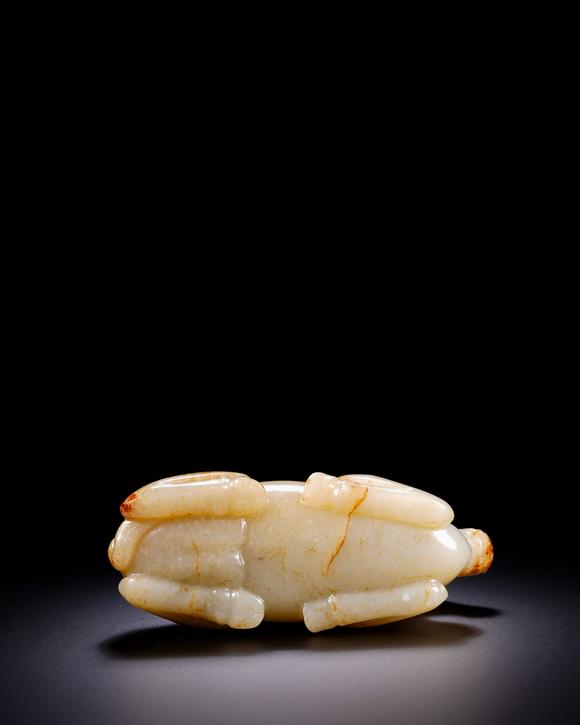 金澤美術(shù)和田玉沁色臥駝