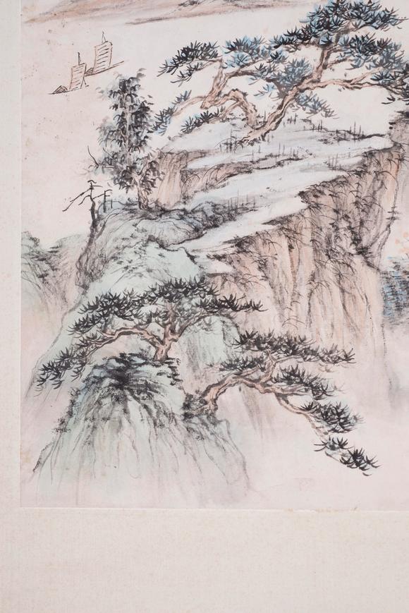 上海雅藏張大千 仿石濤山水圖