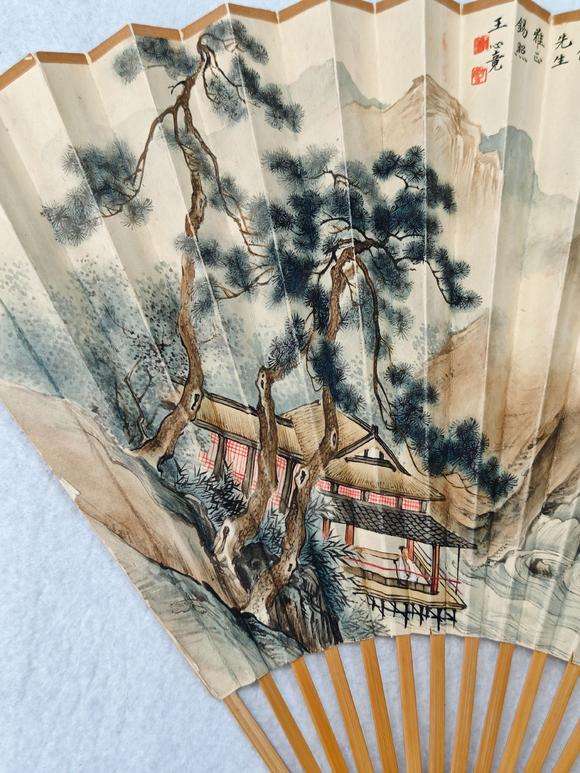京都粵盛美術王心競、江孔殷/書畫成扇
