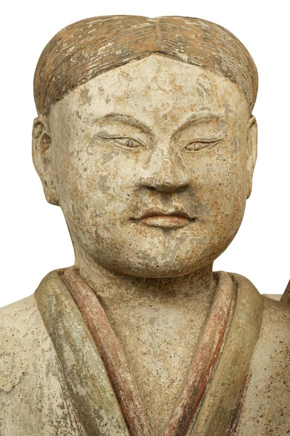京都祇園會拍賣西漢 彩陶女樂舞俑