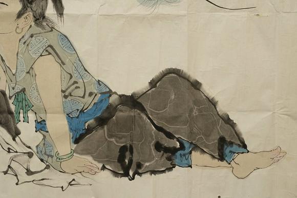 京都祇園會拍賣范曾 人物圖 紙本鏡心