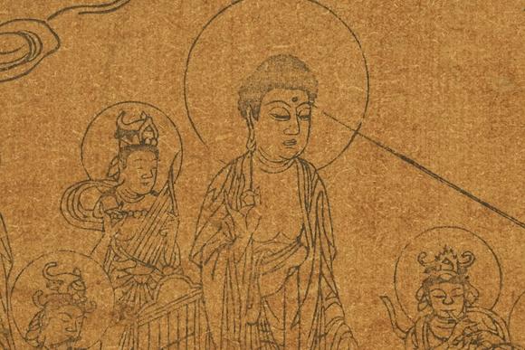 京都祇園會拍賣明代 阿彌陀佛接引圖 西方凈土變相·十樂版畫  第三樂：蓮華初開樂 第五樂：快樂無退樂 紙本木版版畫 裝裱背布面 日本框裝 紙箱附