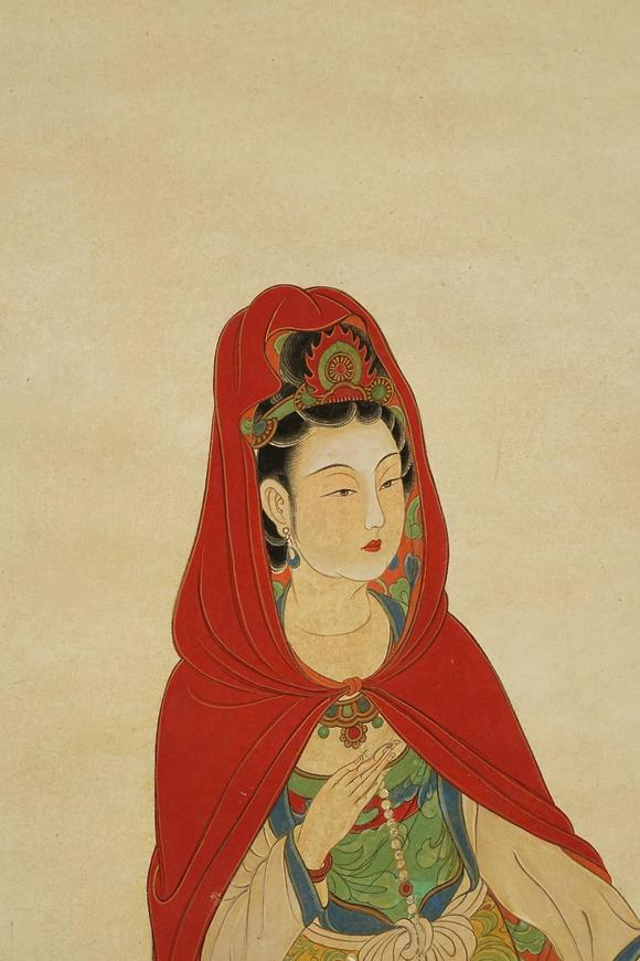京都祇園會(huì)拍賣張大千 紅拂女出塵圖 紙本掛軸