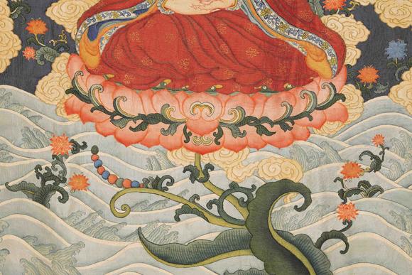 Eden Fine Antiques Galleries LLCA CHINESE KESI BHAISAJYAGURU THANGKA