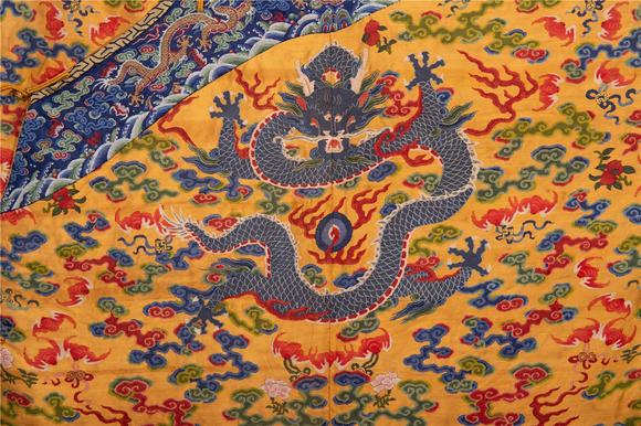 Eden Fine Antiques Galleries LLCA CHINESE KESI WOVEN IMPERIAL DRAGON ROBE
