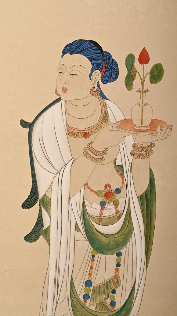 Eden Fine Antiques Galleries LLCZHANG DAQIAN STANDING BODHISATTVA PAINTING