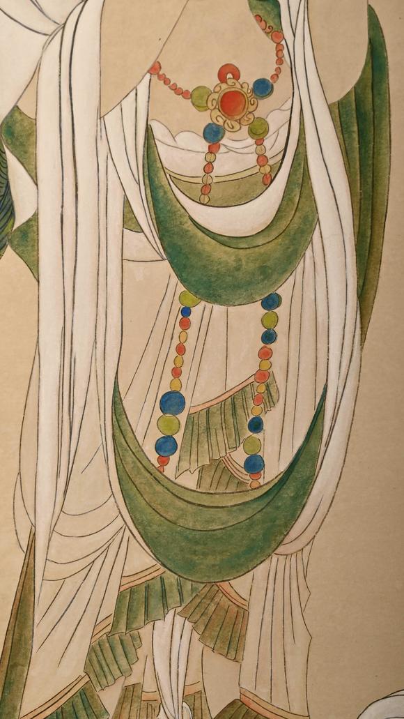 Eden Fine Antiques Galleries LLCZHANG DAQIAN STANDING BODHISATTVA PAINTING