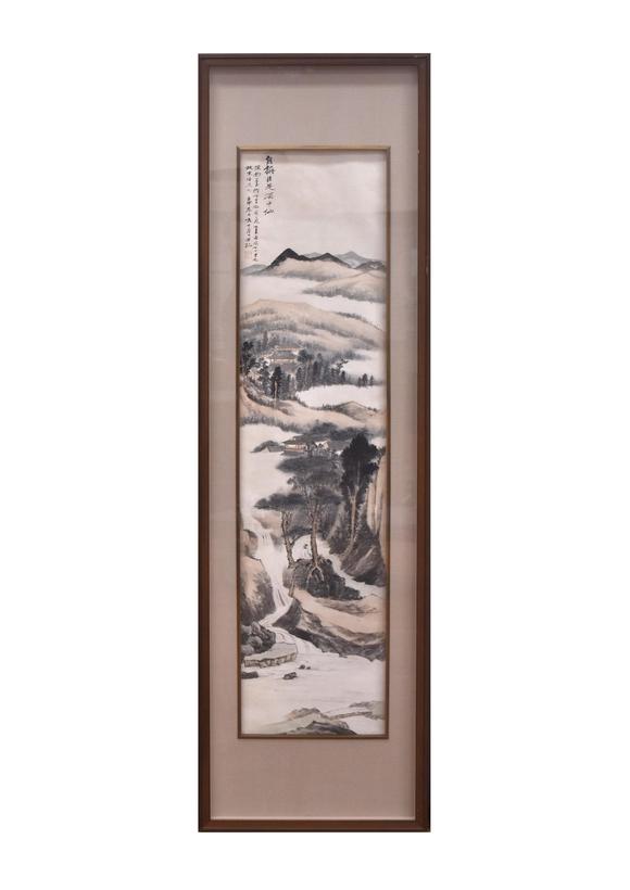 Eden Fine Antiques Galleries LLC1932 ZHANG DAQIAN 4 PANEL FRAMED PAINTING