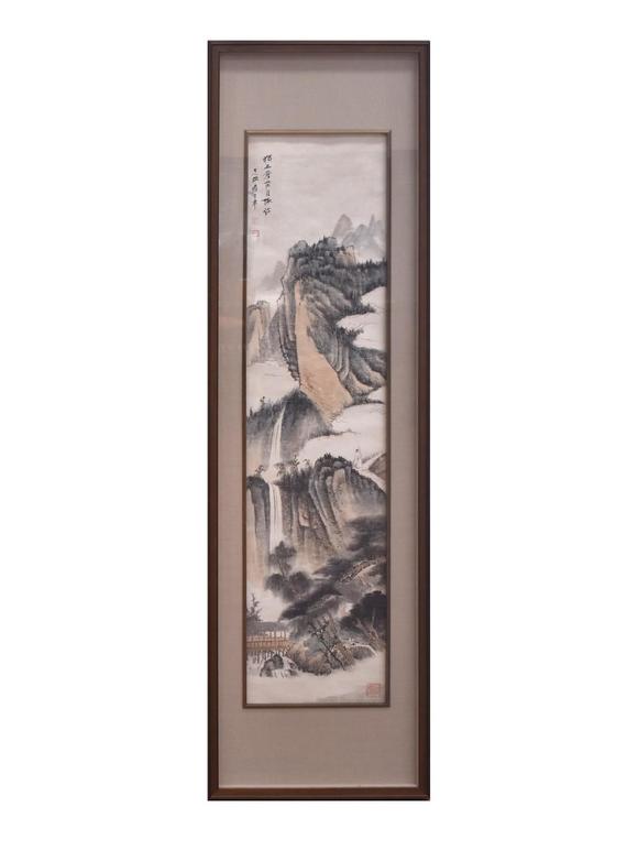 Eden Fine Antiques Galleries LLC1932 ZHANG DAQIAN 4 PANEL FRAMED PAINTING