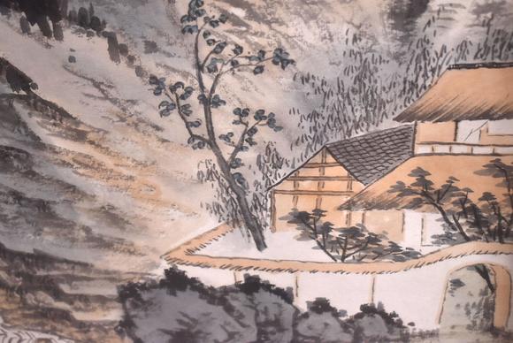 Eden Fine Antiques Galleries LLC1932 ZHANG DAQIAN 4 PANEL FRAMED PAINTING