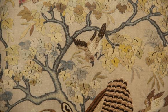 Eden Fine Antiques Galleries LLCA SET OF CHINESE BIRD AND FLOWER EMBROIDERY PANELS