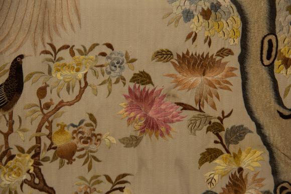 Eden Fine Antiques Galleries LLCA SET OF CHINESE BIRD AND FLOWER EMBROIDERY PANELS