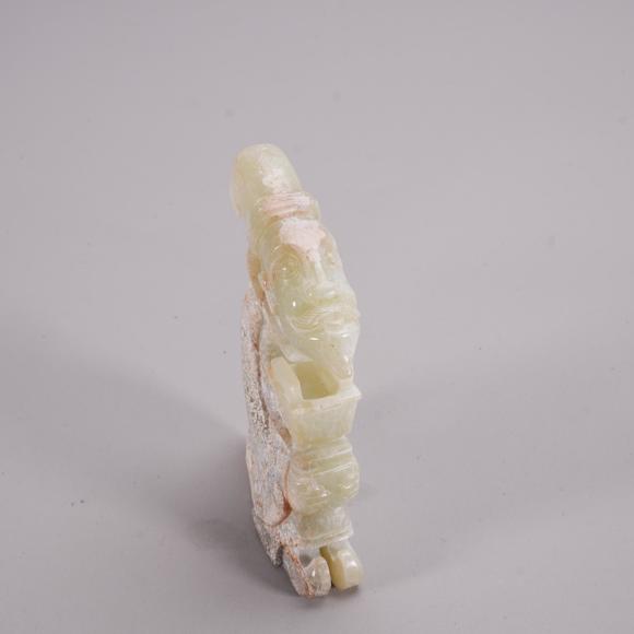 Eden Fine Antiques Galleries LLCA CHINESE ARCHAIC CARVED JADE FIGURE