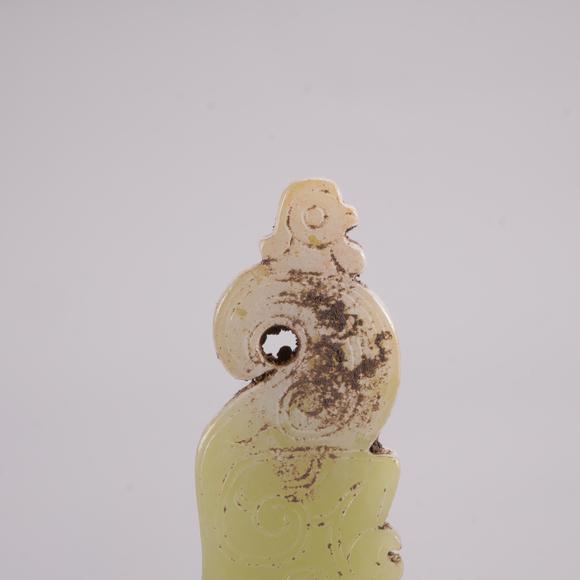 Eden Fine Antiques Galleries LLCA CHINESE ARCHAIC JADE PHOENIX PENDANT