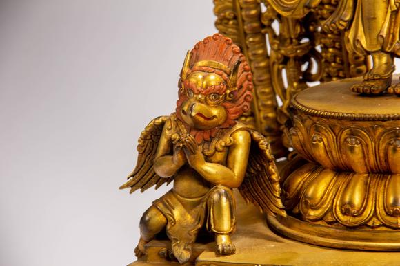 Eden Fine Antiques Galleries LLCA CHINESE GILT BRONZE BUDDHIST STATUE