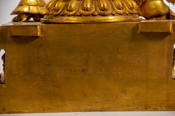 Eden Fine Antiques Galleries LLCA CHINESE GILT BRONZE BUDDHIST STATUE