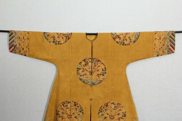 Eden Fine Antiques Galleries LLCA CHINESE KESI ROUNDEL DRAGON ROBE