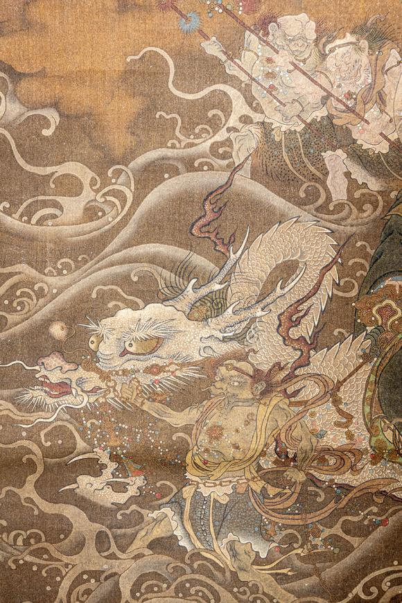 大阪美術商會明 佚名 三官朝元圖