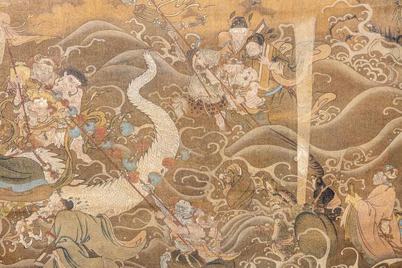 大阪美術商會明 佚名 三官朝元圖