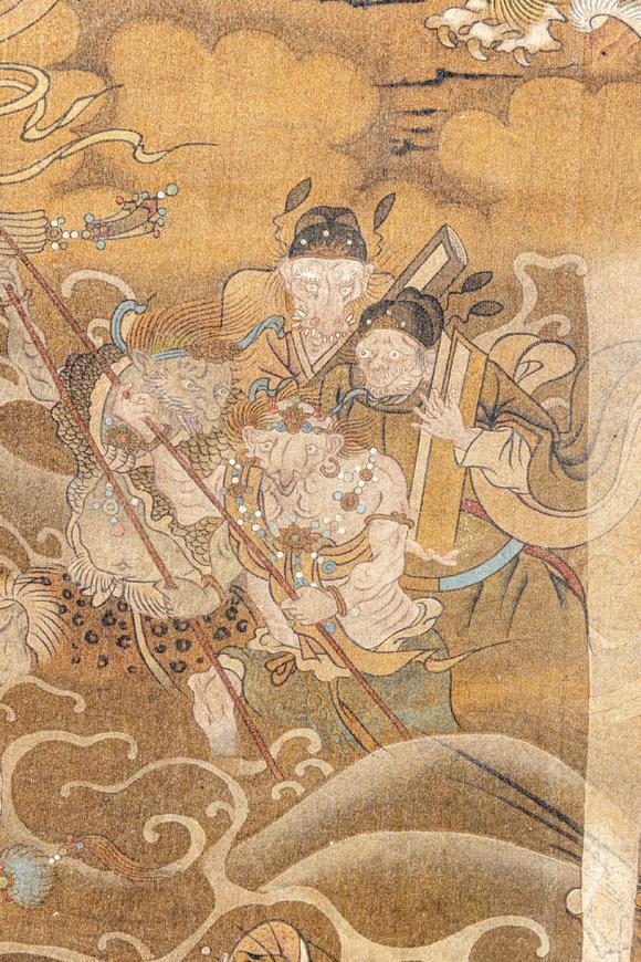 大阪美術商會明 佚名 三官朝元圖