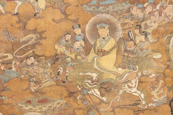 大阪美術(shù)商會(huì)明 佚名 三官朝元圖