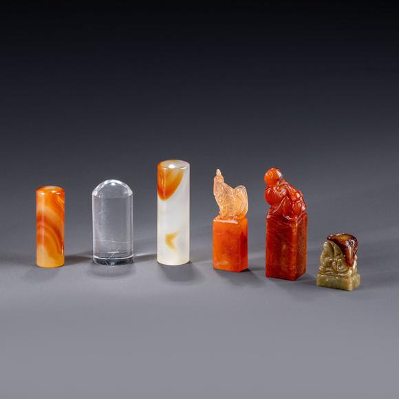 大阪美術(shù)商會(huì)水晶 翡翠 瑪瑙6點(diǎn)