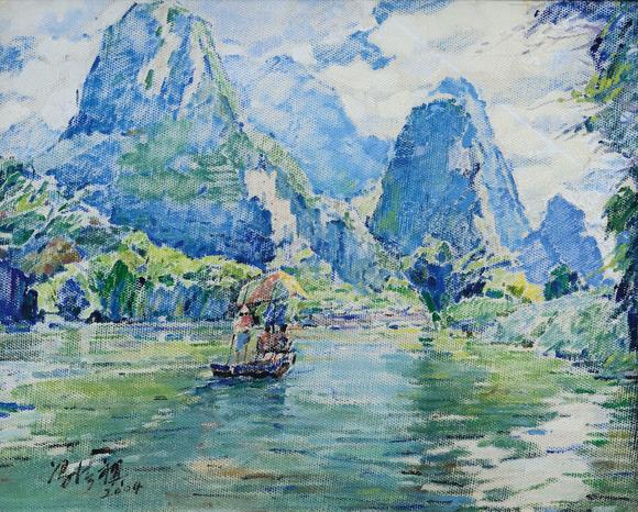華藝國際?馮法祀???FENG FASI   (1914-2009) 漓江山水